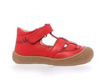 Indlæs billede til gallerivisning Naturino begyndersandal med velcrolukning/ Rød side