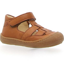 Indlæs billede til gallerivisning Naturino begyndersandal med velcrolukning/ Cognac