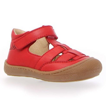 Indlæs billede til gallerivisning Naturino begyndersandal med velcrolukning/ Rød