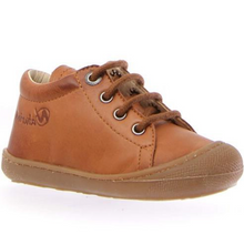 Indlæs billede til gallerivisning Naturino begyndersko med snørelukning/ Cognac