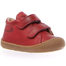 Indlæs billede til gallerivisning Begyndersko m. velcro, Mørk rød