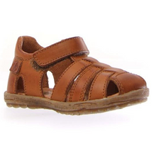 Indlæs billede til gallerivisning Sandal m. velcro, Cognac