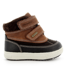 Indlæs billede til gallerivisning Primigi GORE-TEX vinterstøvle med dobbelt velcrolukning/ Brun Sort side