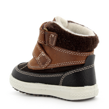 Indlæs billede til gallerivisning Primigi GORE-TEX vinterstøvle med dobbelt velcrolukning/ Brun Sort hæl