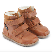 Indlæs billede til gallerivisning Bundgaard TEX-støvle med dobbelt velcrolukning/ Cognac front