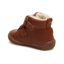 Indlæs billede til gallerivisning Bisgaard begynder TEX-støvle med dobbelt velcrolukning/ Brun hæl