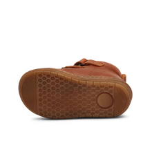 Indlæs billede til gallerivisning Bisgaard begynder TEX-støvle med dobbelt velcrolukning/ Brun hæl