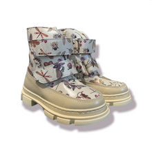 Indlæs billede til gallerivisning Angulus TEX-støvle med dobbelt velcrolukning/ Blomst