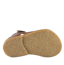 Indlæs billede til gallerivisning Rap begyndersandal med velcro og spændelukning/ Cognac sål
