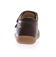 Indlæs billede til gallerivisning Naturino begyndersko med dobbelt velcrolukning/ Mørkebrun bag