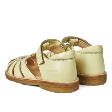 Indlæs billede til gallerivisning Sandal m. velcro, Gul Glitter