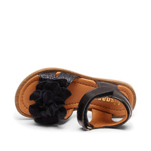 Indlæs billede til gallerivisning Sandal m. velcro, Sortblå
