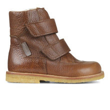 Indlæs billede til gallerivisning Angulus TEX-støvle med dobbelt velcrolukning/ Cognac side