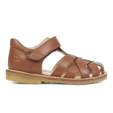 Indlæs billede til gallerivisning Sandal m. velcro, Cognac