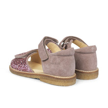 Indlæs billede til gallerivisning Sandal m. velcro, Rosa glitter