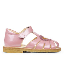 Indlæs billede til gallerivisning Sandal m. velcro, Pink Glitter