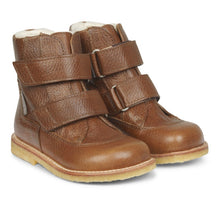 Indlæs billede til gallerivisning Angulus TEX-støvle med dobbelt velcrolukning/ Cognac