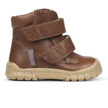 Indlæs billede til gallerivisning Angulus begynder TEX-støvle med velcrolukning og ekstra tåbeskyttelse/ Cognac side