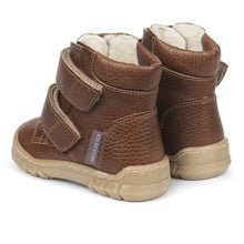 Indlæs billede til gallerivisning Angulus begynder TEX-støvle med velcrolukning og ekstra tåbeskyttelse/ Cognac hæl