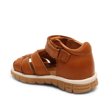 Indlæs billede til gallerivisning Sandal m. velcro, Cognac