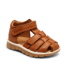 Indlæs billede til gallerivisning Sandal m. velcro, Cognac