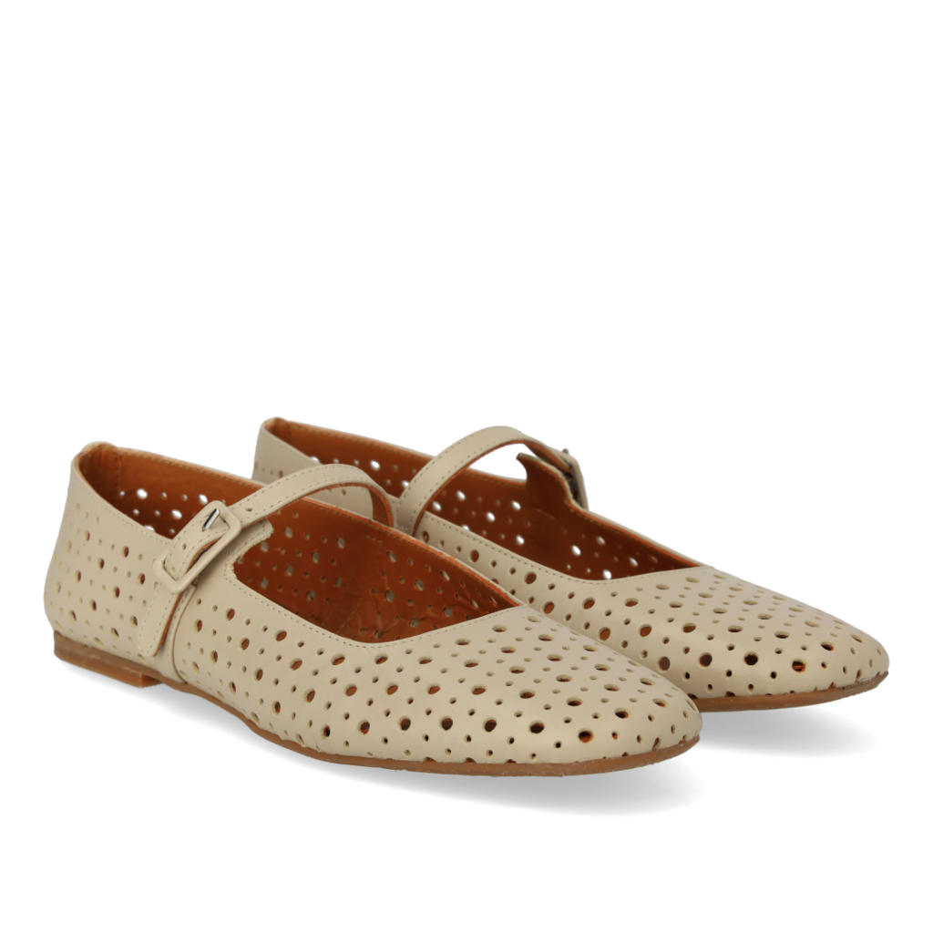 Sandal m. spænde, Beige