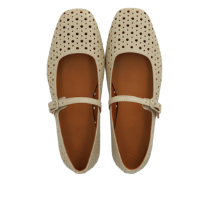Sandal m. spænde, Beige