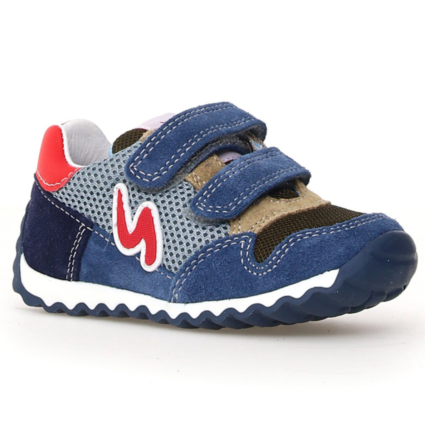Sneakers m. velcro, Navy