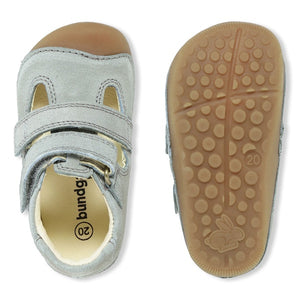 Begyndersandal m. velcro, Grå