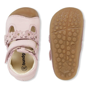 Begyndersandal m. velcro, Rosa