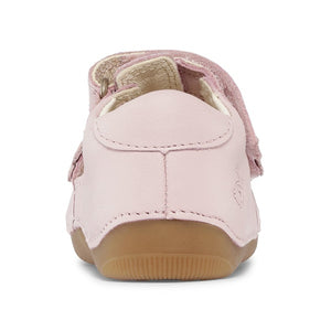 Begyndersandal m. velcro, Rosa