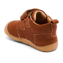 Indlæs billede til gallerivisning Begyndersko m. velcro, Cognac
