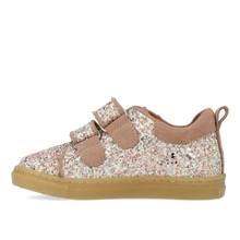 Indlæs billede til gallerivisning Sneakers m. velcro, Rosa glitter

