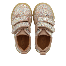 Indlæs billede til gallerivisning Sneakers m. velcro, Rosa glitter
