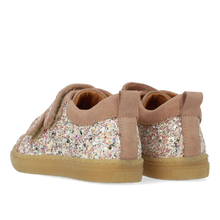 Indlæs billede til gallerivisning Sneakers m. velcro, Rosa glitter
