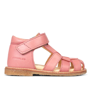 Begyndersandal m. velcro, Rosa