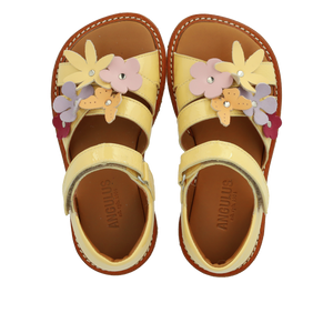 Sandal m. velcro, Gul