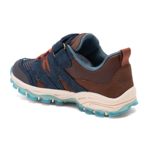 TEX-sneakers m. velcro, Brun/Navy