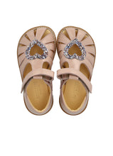 Indlæs billede til gallerivisning Sandal m. velcro, Rose Glitter
