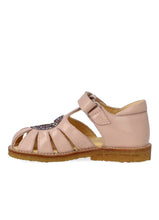 Indlæs billede til gallerivisning Sandal m. velcro, Rose Glitter
