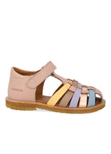 Indlæs billede til gallerivisning Sandal m. veclro, Guld/multi-farvet
