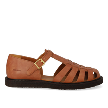 Indlæs billede til gallerivisning Sandal m. spænde, Cognac
