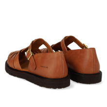 Indlæs billede til gallerivisning Sandal m. spænde, Cognac
