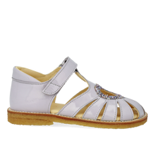 Indlæs billede til gallerivisning Sandal m. velcro, Lilla Glitter
