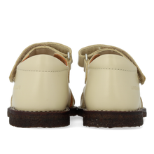 Indlæs billede til gallerivisning Begyndersandal m. velcro, Råhvid
