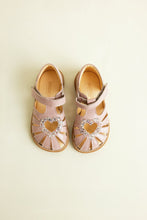 Indlæs billede til gallerivisning Sandal m. velcro, Rosa Glitter
