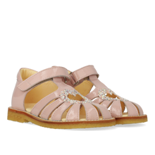 Indlæs billede til gallerivisning Sandal m. velcro, Rosa Glitter
