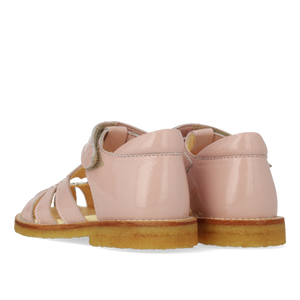Sandal m. velcro, Rosa Glitter