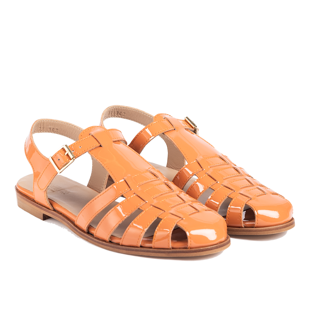 Sandal m. spænde, cognac