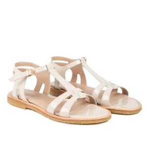 Sandal m. spænde, Beige